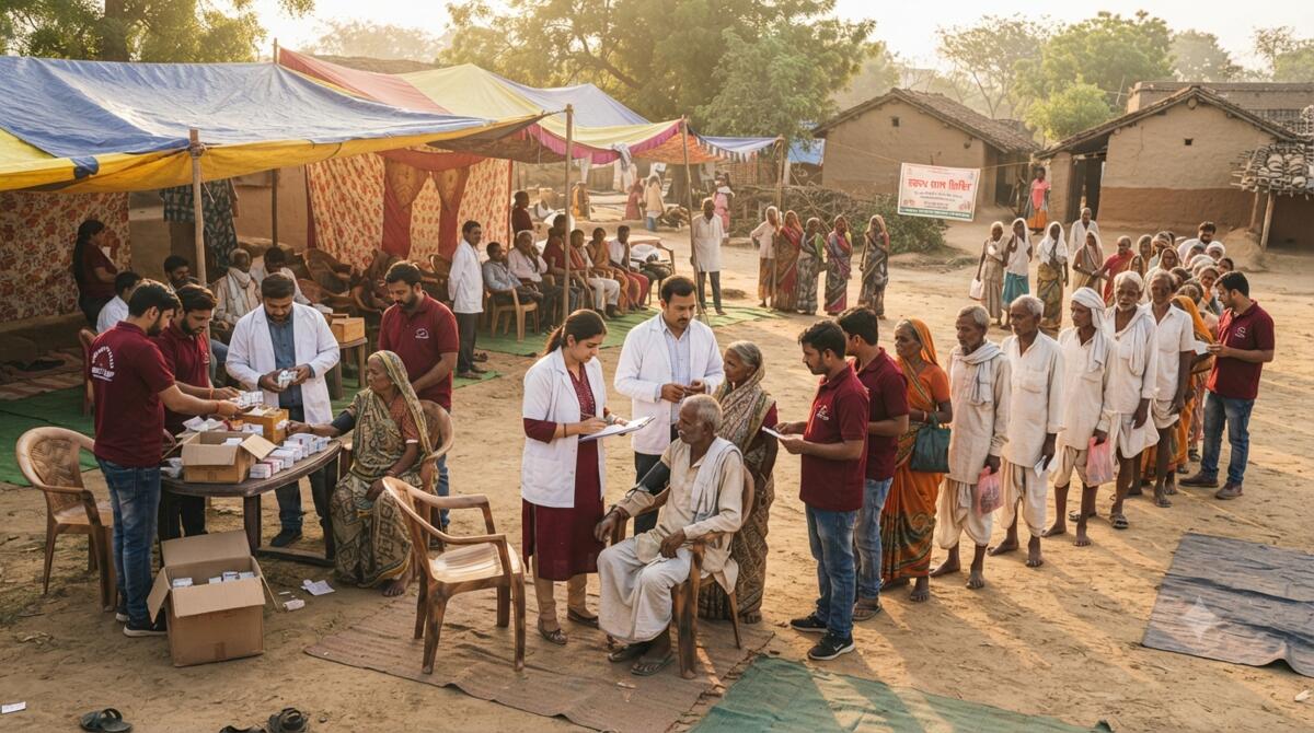 दुर्ग में निःशुल्क स्वास्थ्य शिविर